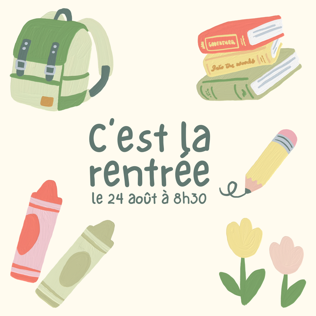 Tous à l&rsquo;école le 24 août dès 08h30
